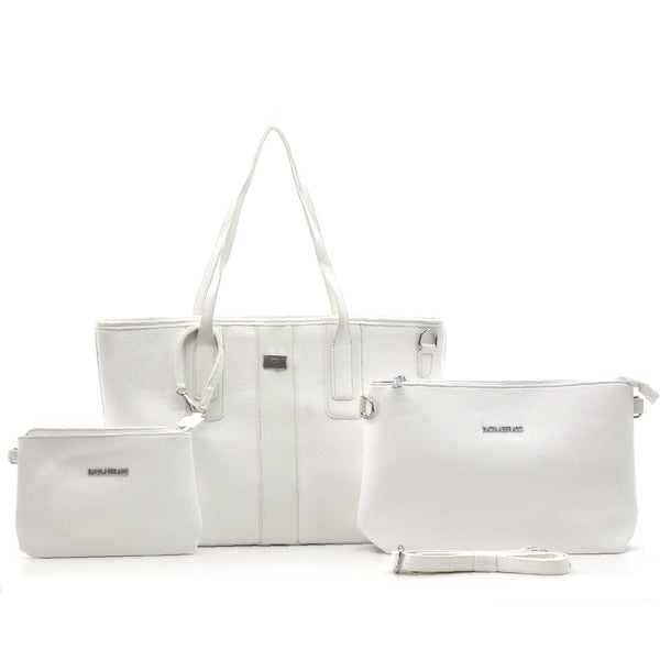 BACI & ABBRACCI borsa + borsetta + portamonete set 3 pezzi fantasia logo GM shopping spalla donna tracolla