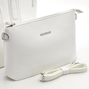 BACI & ABBRACCI borsa + borsetta + portamonete set 3 pezzi fantasia logo GM shopping spalla donna tracolla