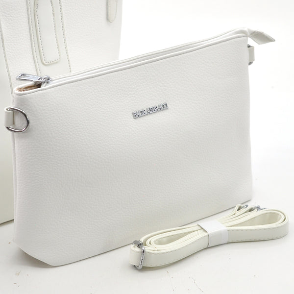 BACI & ABBRACCI borsa + borsetta + portamonete set 3 pezzi fantasia logo GM shopping spalla donna tracolla