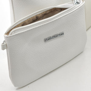 BACI & ABBRACCI borsa + borsetta + portamonete set 3 pezzi fantasia logo GM shopping spalla donna tracolla