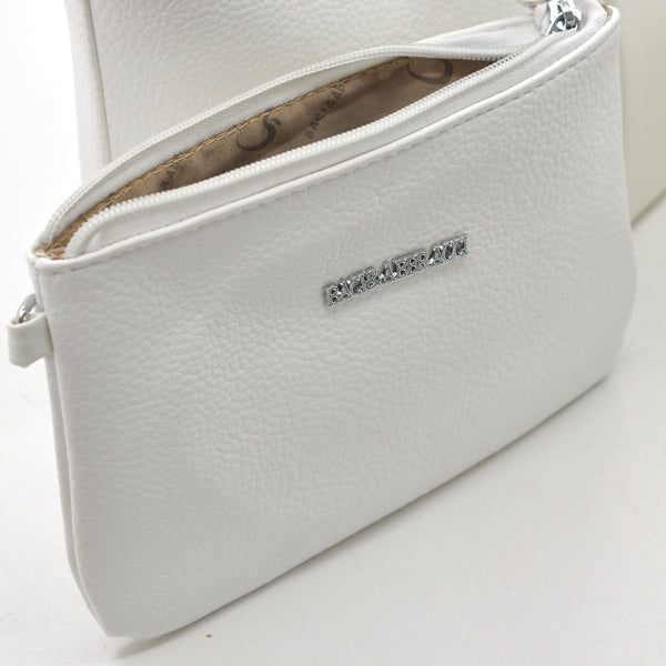 BACI & ABBRACCI borsa + borsetta + portamonete set 3 pezzi fantasia logo GM shopping spalla donna tracolla