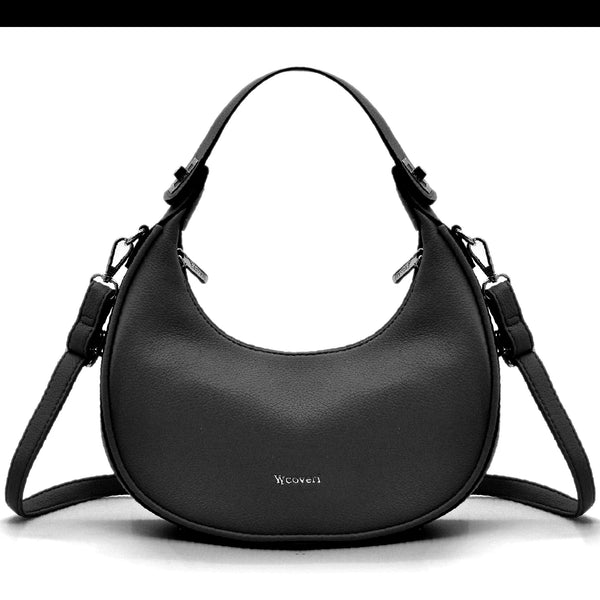 Borsa firmata YYcoveri mezzaluna mono manico capiente spalla tracolla