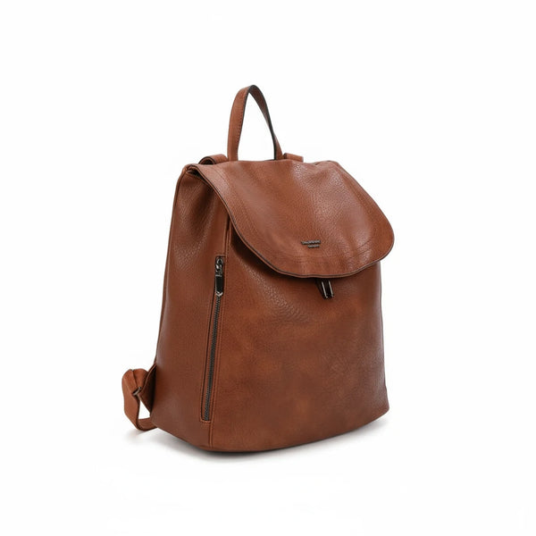 COCONUDA - Zaino donna zainetto firmato morbido elegante capiente vintage simil pelle venata