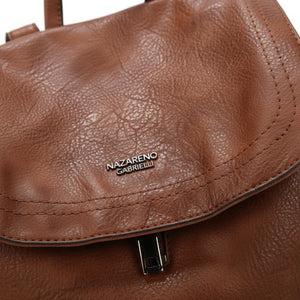 COCONUDA - Zaino donna zainetto firmato morbido elegante capiente vintage simil pelle venata