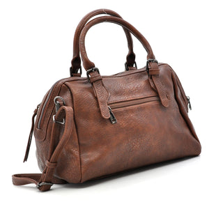 L'ARRACINA - Borsa a bauletto  firmata GYOIAMEA a mano tracolla casual simil pelle martellata venata