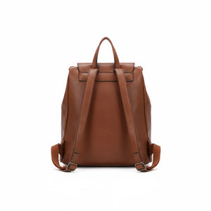COCONUDA - Zaino donna zainetto firmato morbido elegante capiente vintage simil pelle venata