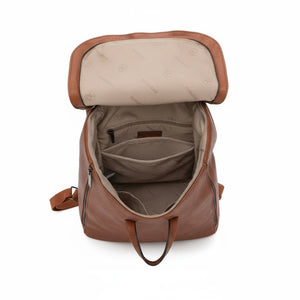 COCONUDA - Zaino donna zainetto firmato morbido elegante capiente vintage simil pelle venata