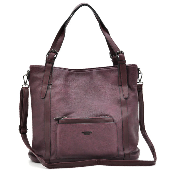 Borsa firmata Nazareno Gabirelli donna spalla shopping capiente simil pelle venata coconuda