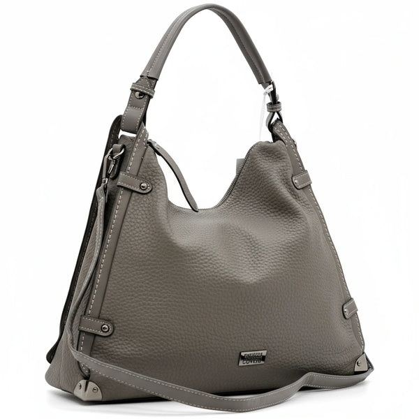 Borsa a sacco firmata ENRICO COVERI Colletion donna spalla a tracolla simil pelle