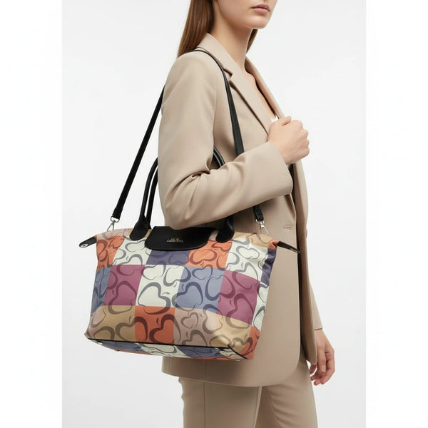 Borsa firmata Baci&Abbracci vintage Tote trapezoidale