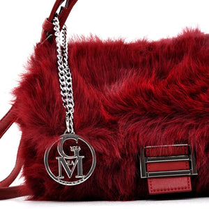 La Pola- Borsa firmata Gyoiamea in eco pelliccia morbida teddy pelo borsetta tracolla