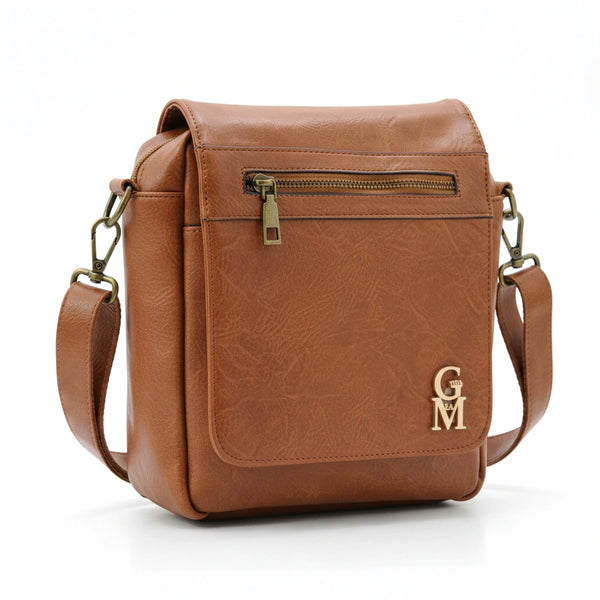 Borsello Uomo firmato Gyoiamea simil pelle borsellino Capiente e Resistente multi tasche vintage