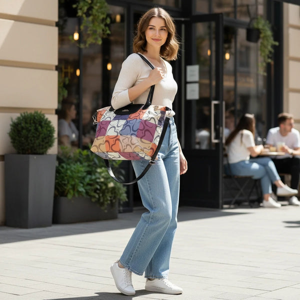 Borsa firmata Baci&Abbracci vintage Tote trapezoidale