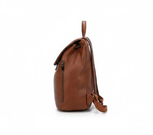 COCONUDA - Zaino donna zainetto firmato morbido elegante capiente vintage simil pelle venata