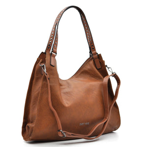 Borsa a sacco firmato SWEET YEARS Colletion donna spalla a tracolla simil pelle shopping borchie