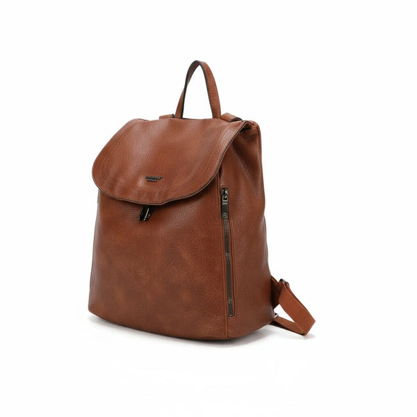 COCONUDA - Zaino donna zainetto firmato morbido elegante capiente vintage simil pelle venata