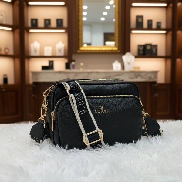 Borsa borsetta donna a tracolla firmata YYCOVERI multitasche 4 tasche con cerniera nuova