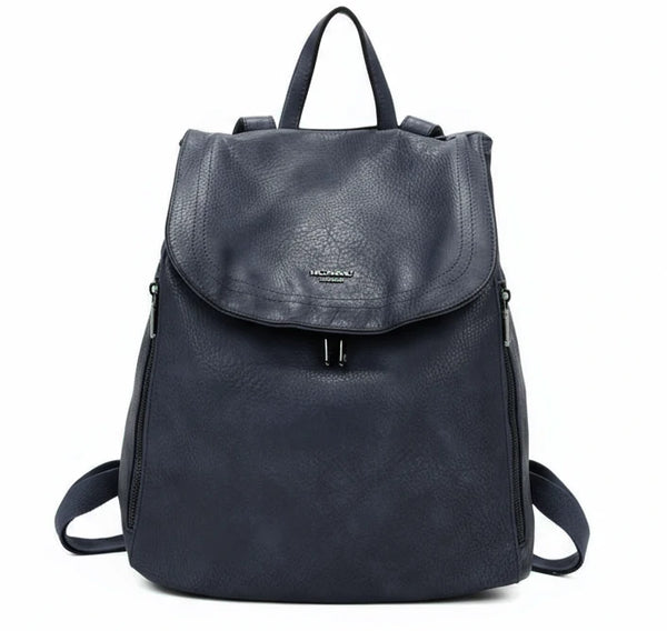 COCONUDA - Zaino donna zainetto firmato morbido elegante capiente vintage simil pelle venata