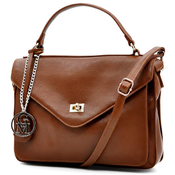 La Gennara - Borsa multitasche firmata Gyoiamea giornaliera elegante zip platta bauletto capiente messaggera