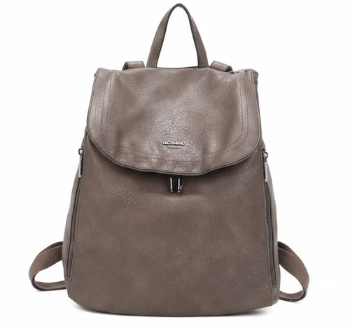 COCONUDA - Zaino donna zainetto firmato morbido elegante capiente vintage simil pelle venata