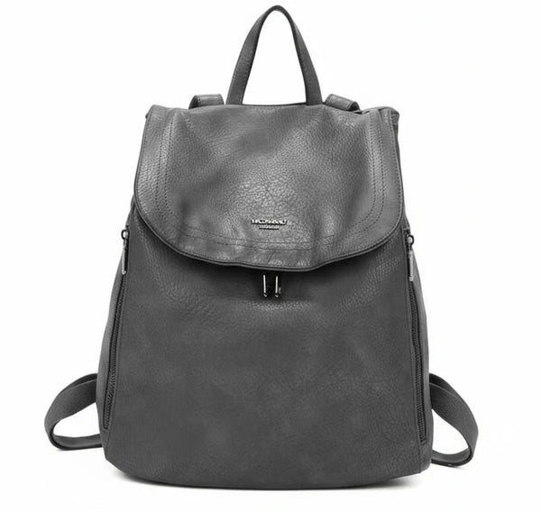 COCONUDA - Zaino donna zainetto firmato morbido elegante capiente vintage simil pelle venata