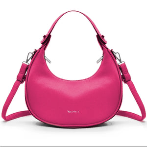 Borsa firmata YYcoveri mezzaluna mono manico capiente spalla tracolla