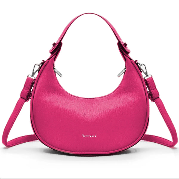 Borsa firmata YYcoveri mezzaluna mono manico capiente spalla tracolla