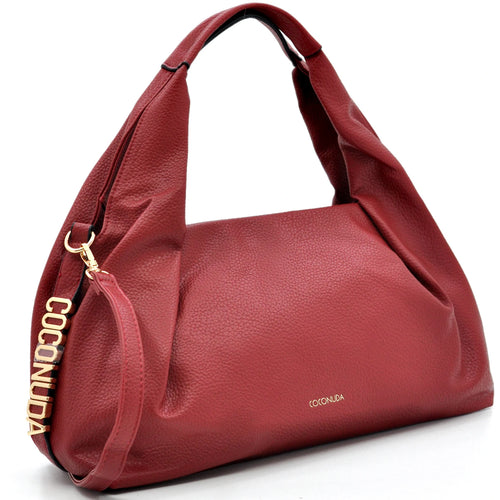 Borsa a sacco firmato COCONUDA Colletion donna spalla a tracolla simil pelle nuova