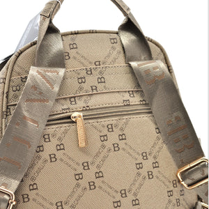 Zaino donna zainetto firmato B. Cavalli grande 4 tasche con zip capiente e comoda fantasia logo
