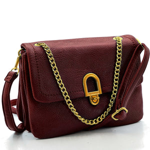 Borsa Firmata YYCOVERI elegante vintage catena Donna fantasia Zip Tracolla nuova