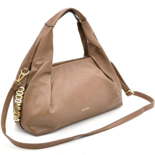 Borsa a sacco firmato COCONUDA Colletion donna spalla a tracolla simil pelle nuova