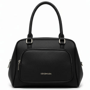 Borsa bauletto firmata COCONUDA a tracolla elegante casual simil pelle martellata