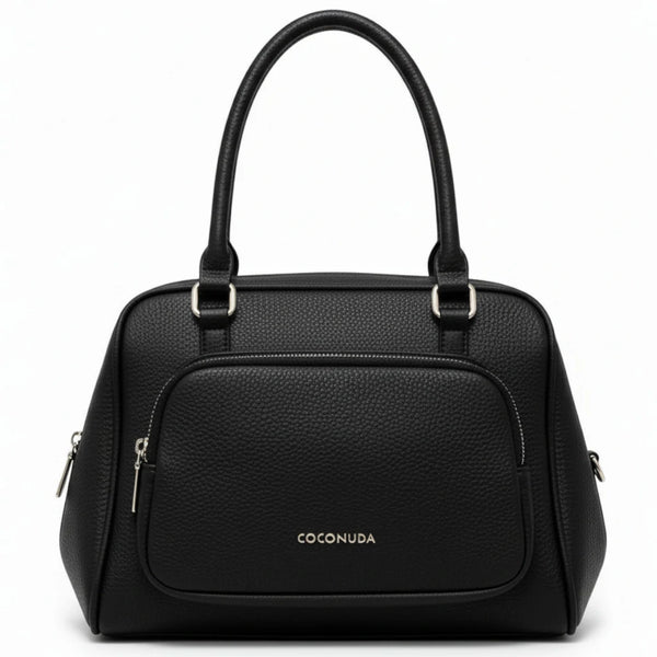 Borsa bauletto firmata COCONUDA a tracolla elegante casual simil pelle martellata