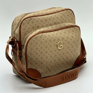 Borsa firmata GAMAYA zip cerniere logata tracolla donna logo zip tracolla fantasia multi tasche