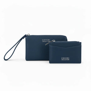 Set regalo Coveri Collection - portafoglio pochette con laccio + portamonete / porta carte donna novità
