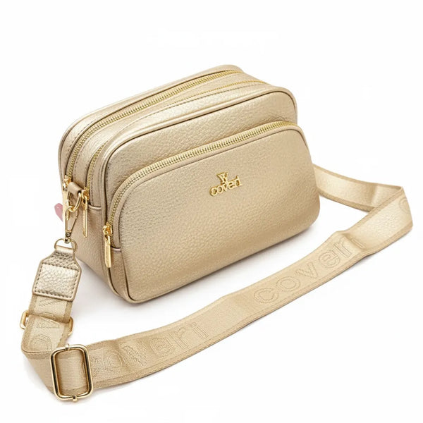 Borsa borsetta donna a tracolla firmata YYCOVERI multitasche 4 tasche con cerniera nuova