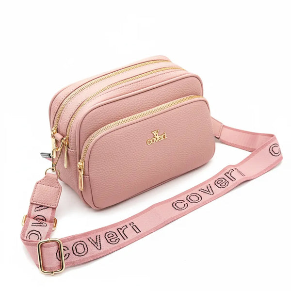 Borsa borsetta donna a tracolla firmata YYCOVERI multitasche 4 tasche con cerniera nuova