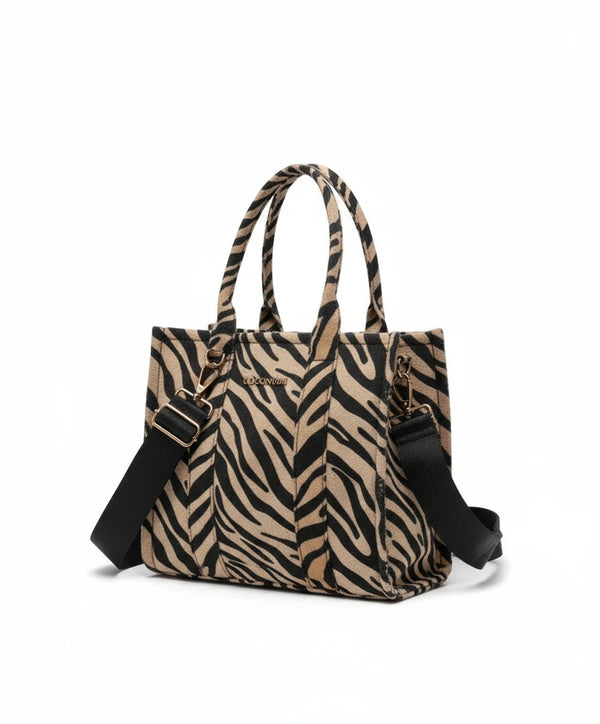 Borsa firmata COCONUDA Colletion donna spalla a tracolla nuova fantasia leopardata