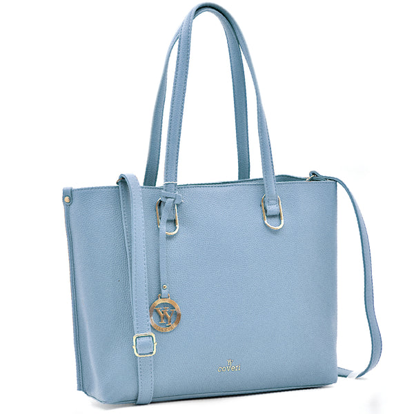 YY COVERI Borsa shopping firmata spalla e tracolla