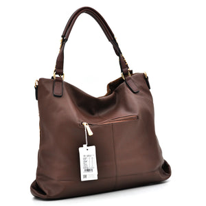 CHARRO - Borsa morbida a sacco hobo capiente unica tinta nuovo shopping manici a catena trapuntata