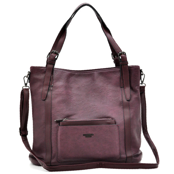 Borsa firmata Nazareno Gabirelli donna spalla shopping capiente simil pelle venata coconuda