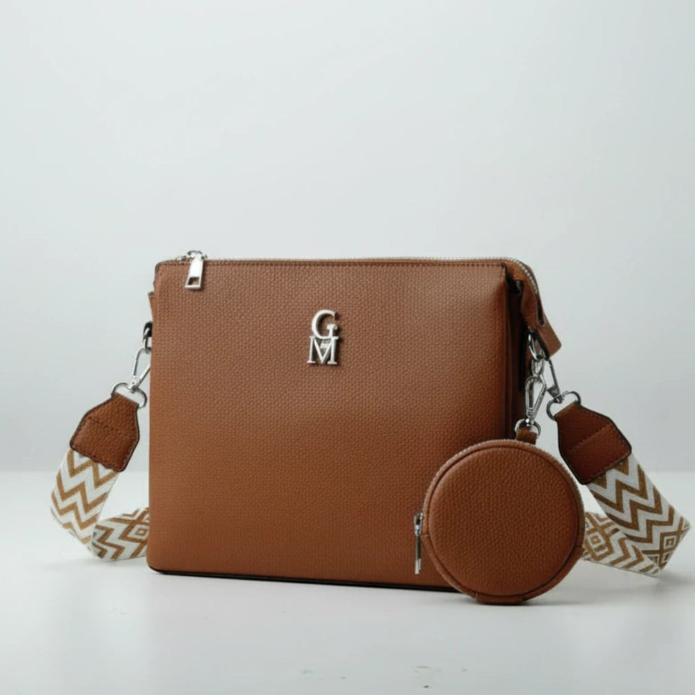 La Ciatu firmata Gyoiamea Borsa multitasche firmata giornaliera elegante 3 zip