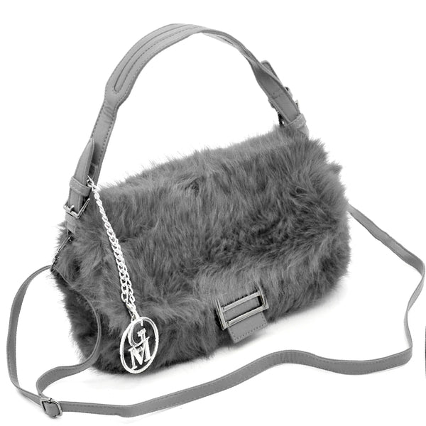 La Pola- Borsa firmata Gyoiamea in eco pelliccia morbida teddy pelo borsetta tracolla