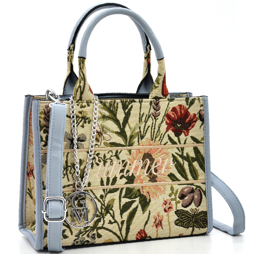 Flora Bag  by Gyoiamea – Borsa Estiva Elegante con Tracolla e Stampa Floreale Vintage