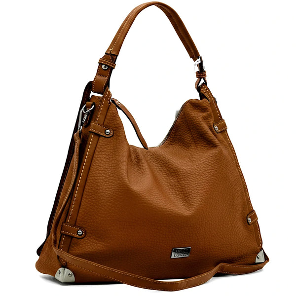 Borsa a sacco firmata ENRICO COVERI Colletion donna spalla a tracolla simil pelle