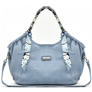 Borsa + omaggio foulard  firmata CHARRO donna spalla manici a catena e tracolla simil pelle