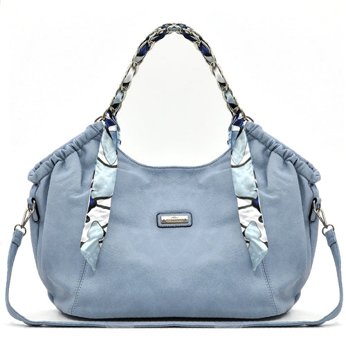 Borsa + omaggio foulard  firmata CHARRO donna spalla manici a catena e tracolla simil pelle