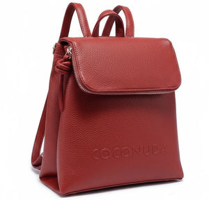 COCONUDA - Zaino donna zainetto firmato giornaliera elegante capiente vintage venata
