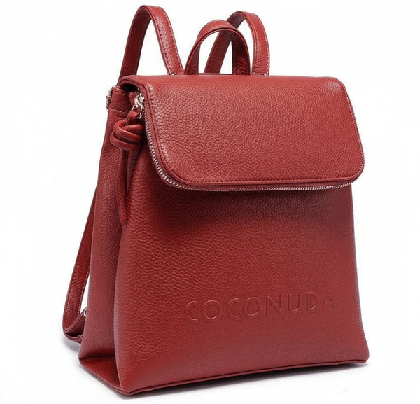 COCONUDA - Zaino donna zainetto firmato giornaliera elegante capiente vintage venata