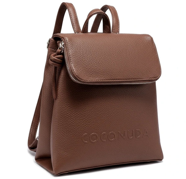 COCONUDA - Zaino donna zainetto firmato giornaliera elegante capiente vintage venata